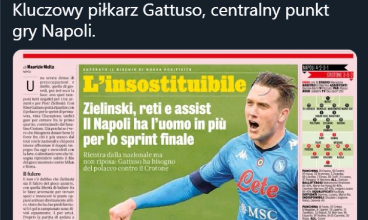 Tak La Gazzetta dello Sport pisze o Piotrze Zielińskim!